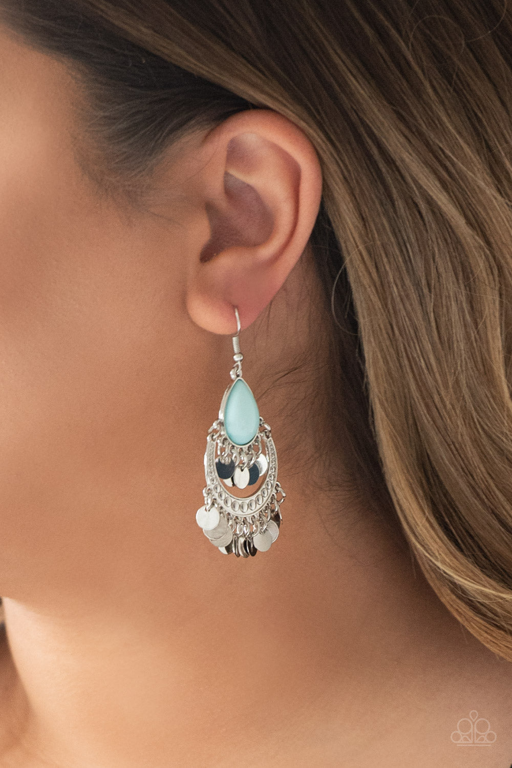 Paparazzi ♥ Bodaciously Boho - Blue ♥  Earrings