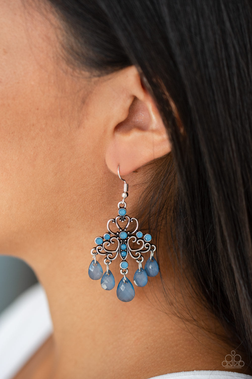 Paparazzi ♥ Dip It GLOW - Blue ♥  Earrings