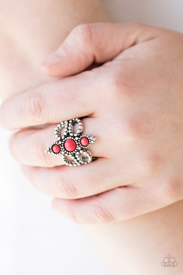 Paparazzi ♥ Outback Oasis - Red ♥ Ring