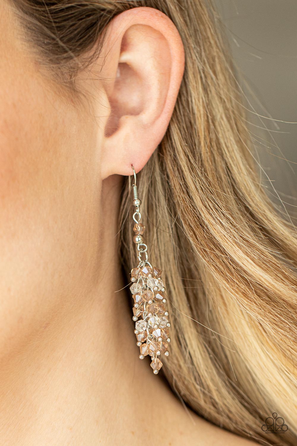 Paparazzi ♥ Celestial Chandeliers - Brown ♥  Earrings