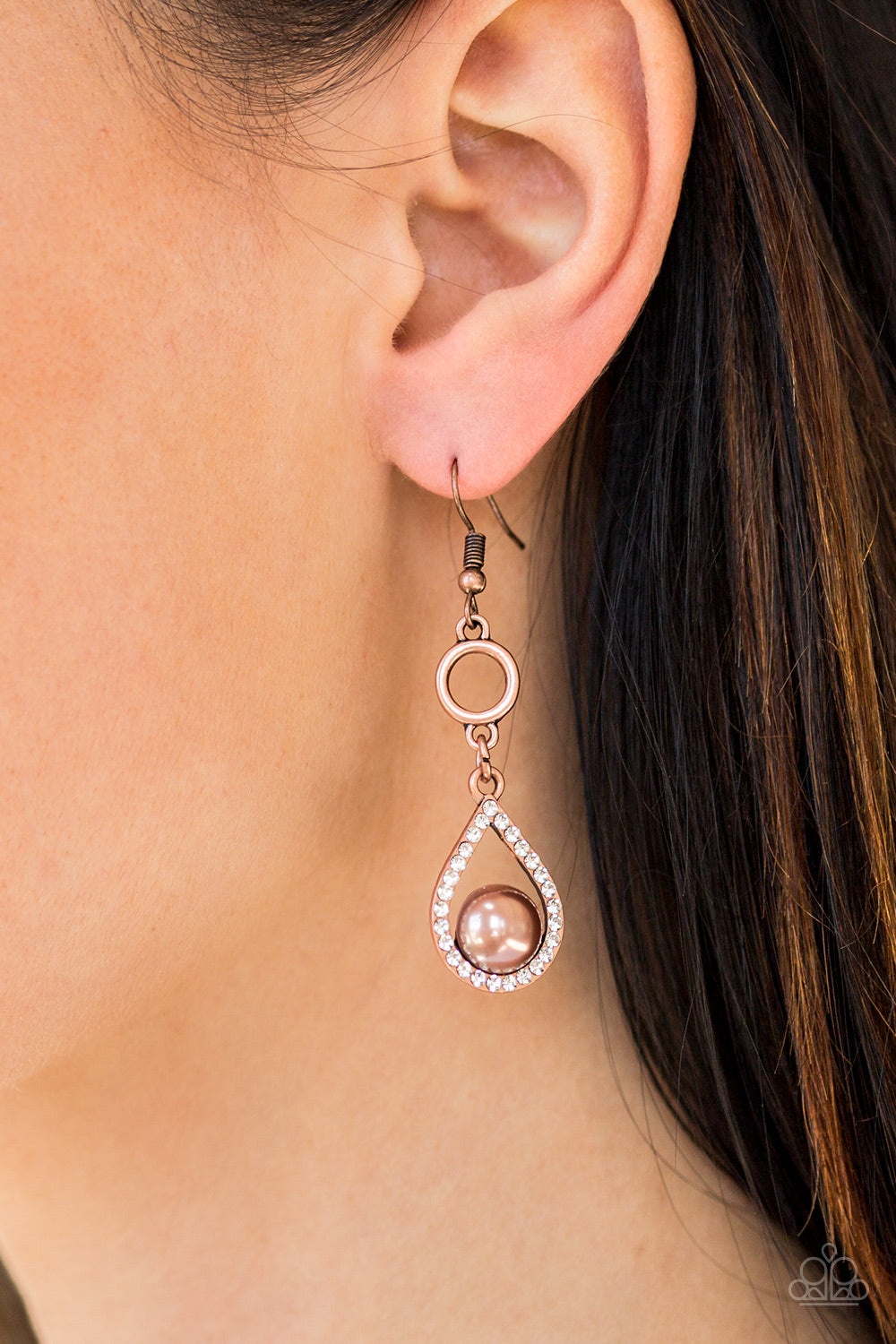 Paparazzi ♥ Roll Out The Ritz - Copper ♥  Earrings