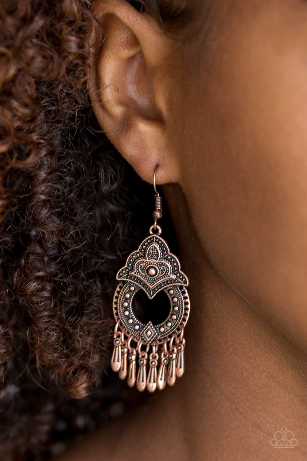 Paparazzi ♥ New Delhi Native - Copper ♥  Earrings