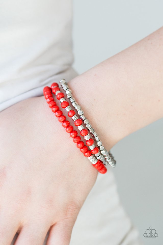 Paparazzi ♥ Very Vivacious - Red ♥ Bracelet
