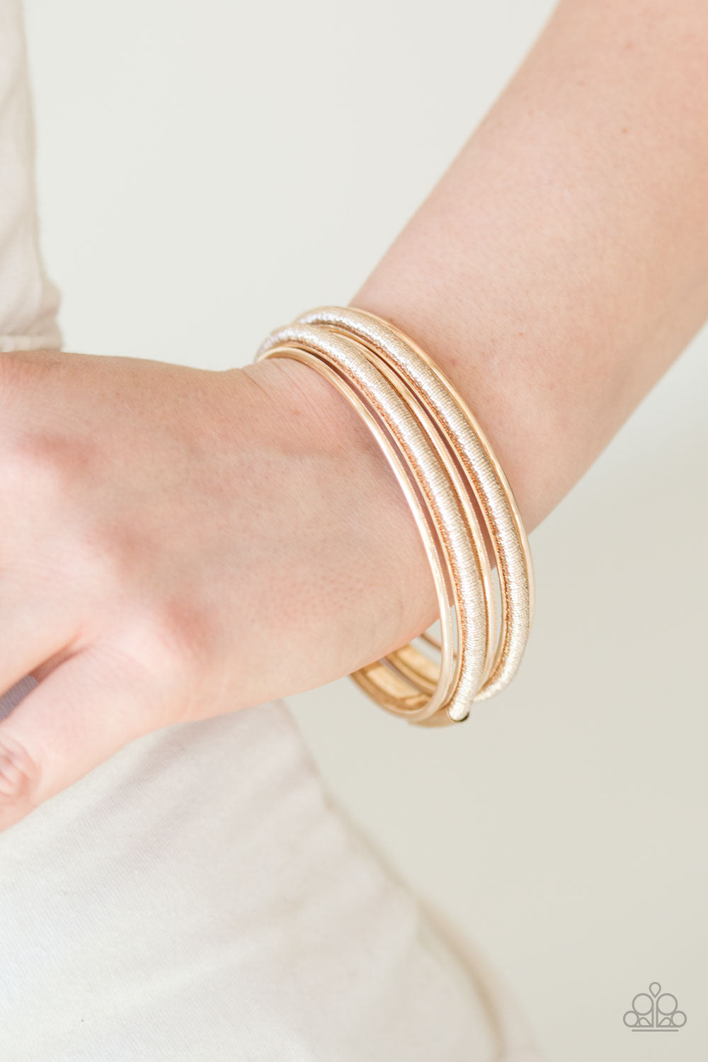 Paparazzi ♥ Pay A Hefty SHINE - Rose Gold ♥  Bracelet