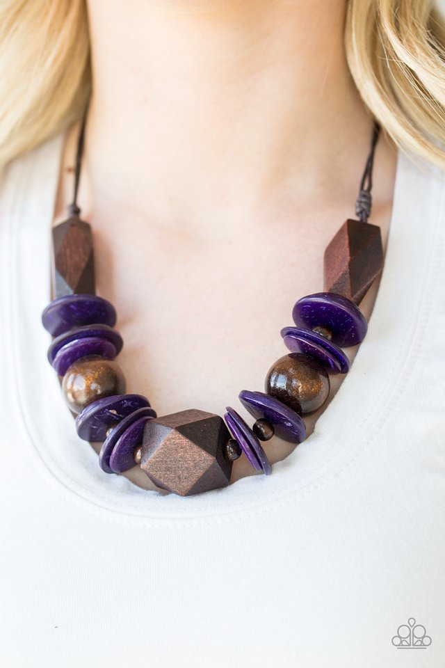 Paparazzi ♥ Pacific Paradise - Purple ♥ Necklace