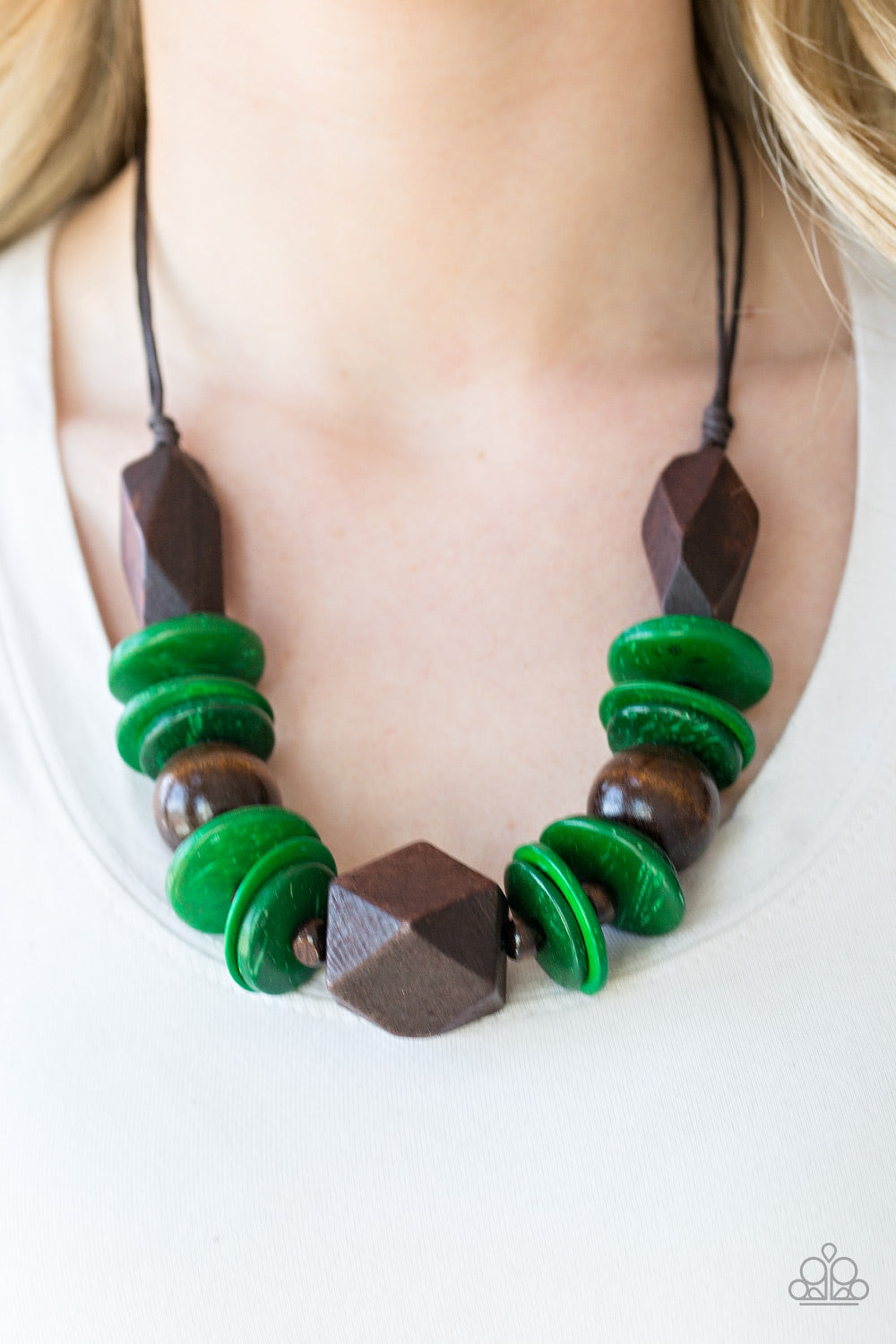 Paparazzi ♥ Pacific Paradise - Green ♥  Necklace