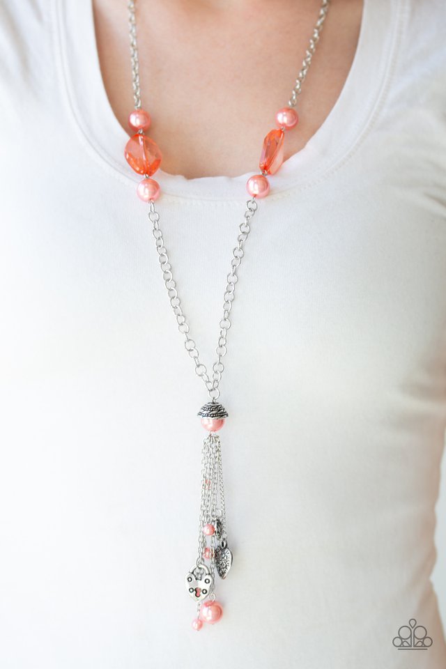 Paparazzi ♥ Heart-Stopping Harmony - Orange ♥ Necklace