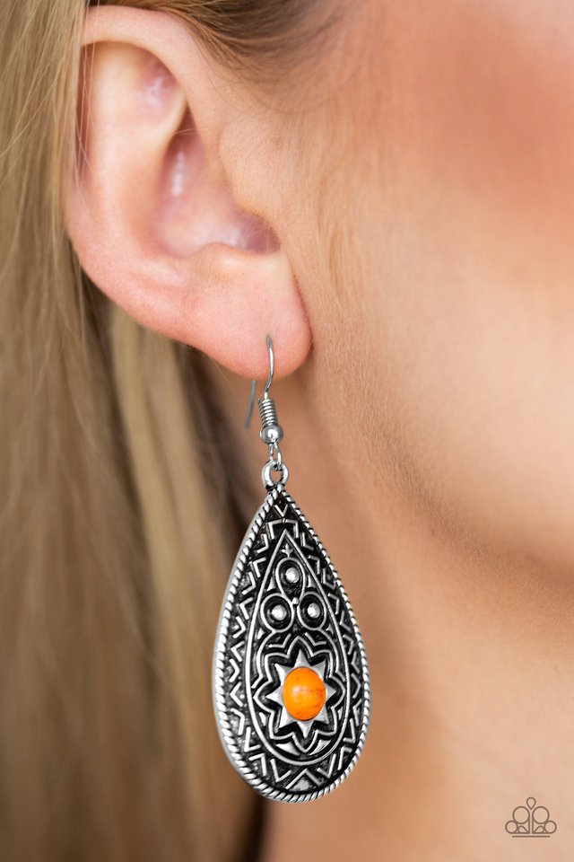 Paparazzi ♥ Summer Sol - Orange ♥ Earrings