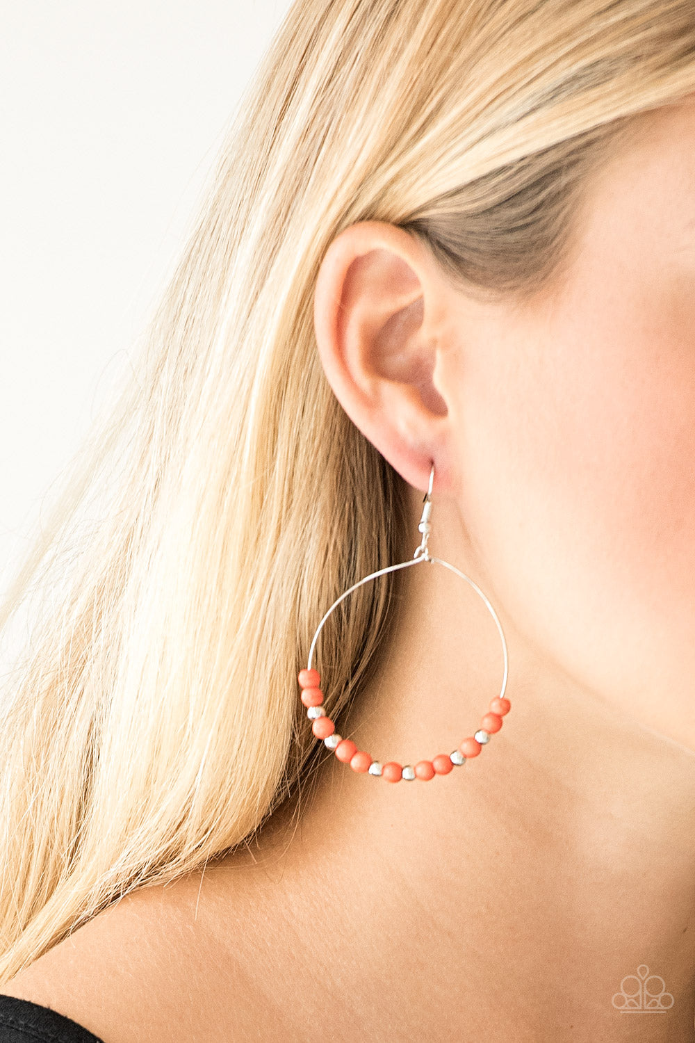 Paparazzi ♥ Stone Spa - Orange ♥  Earrings