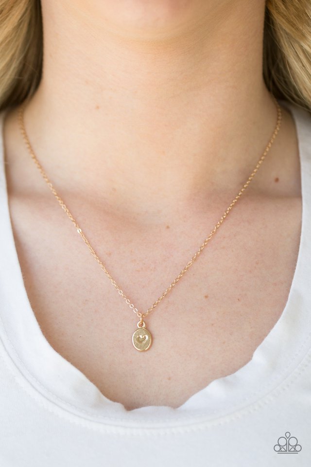 Paparazzi ♥ Live For Love - Gold ♥ Necklace