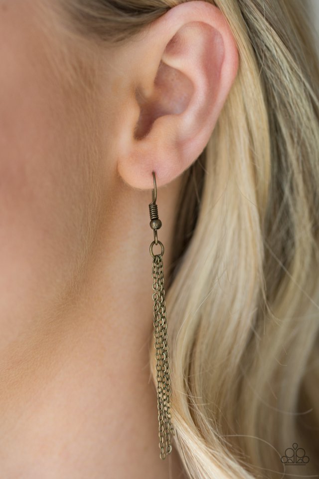 Paparazzi ♥ Live For Love - Brass ♥ Necklace