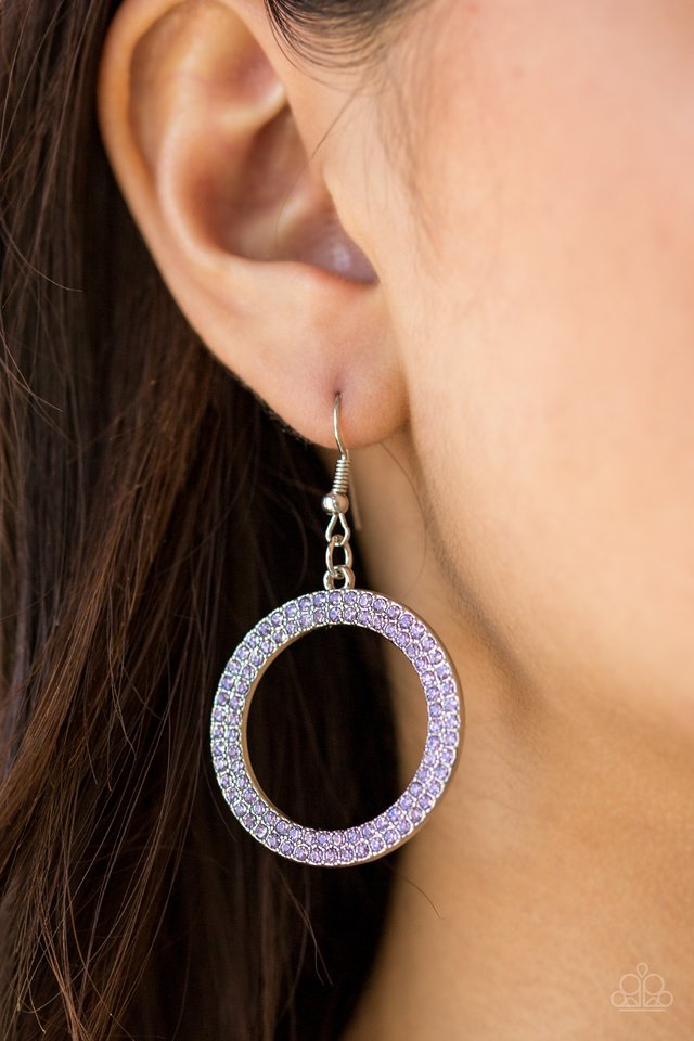 Paparazzi ♥ Bubbly Babe - Purple ♥ Earrings