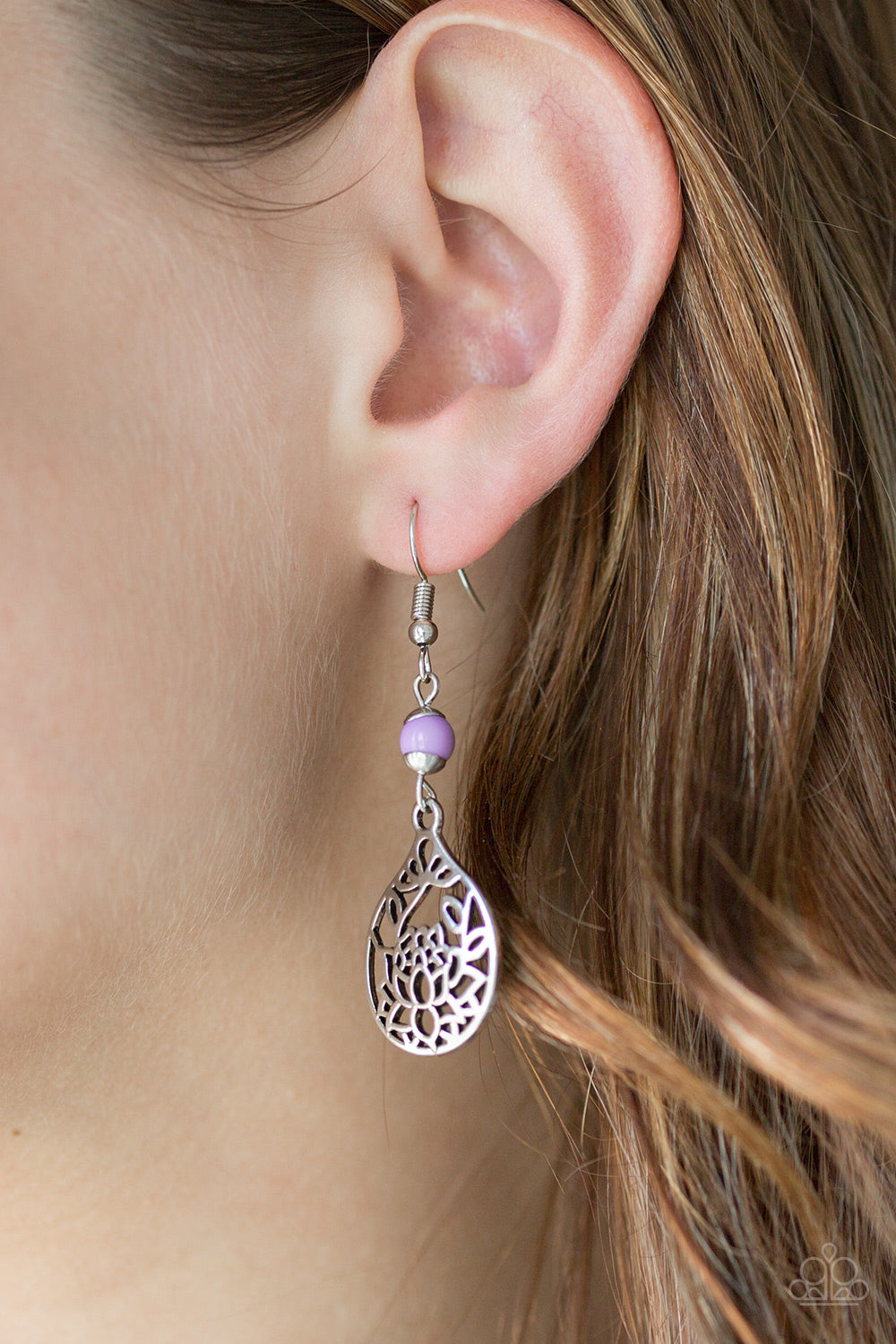 Paparazzi ♥ In Bloom - Purple ♥  Earrings