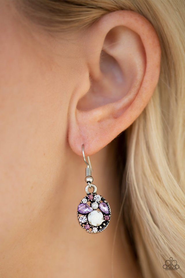 Paparazzi ♥ Pretty Perennial - Purple ♥ Earrings