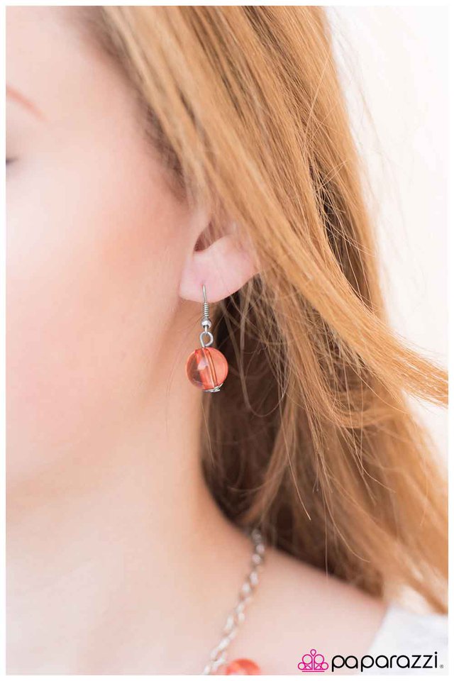 Paparazzi ♥ Well, I Was In the Area - Orange ♥ Necklace