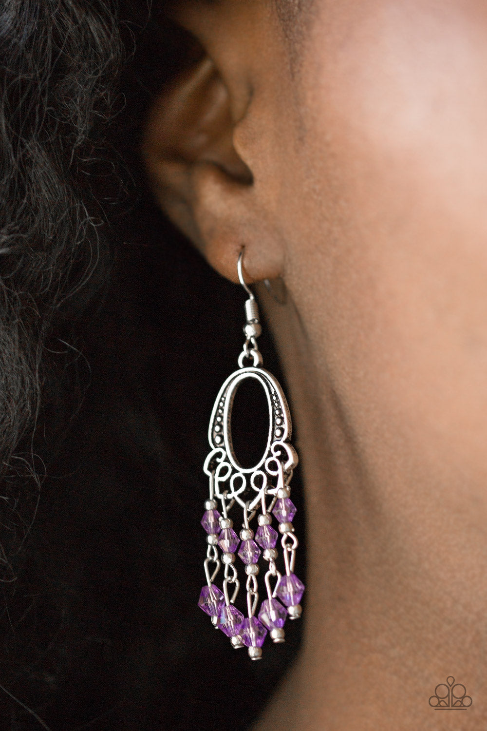 Paparazzi ♥ Not The Only Fish In The Sea - Purple ♥  Earrings