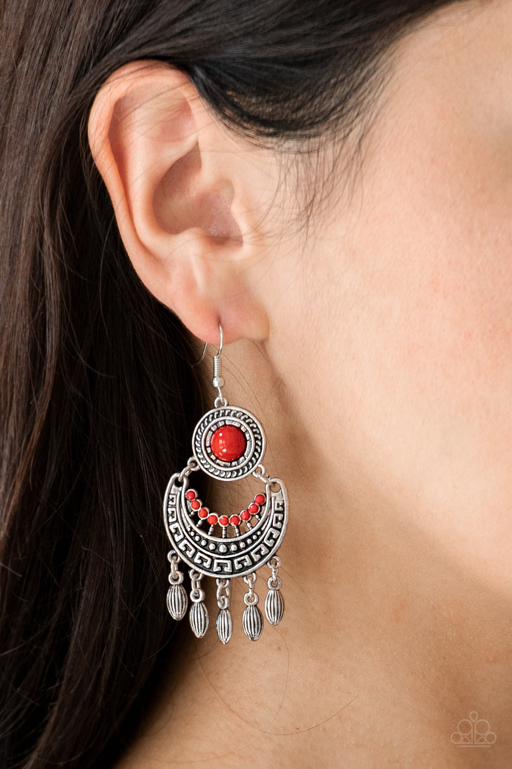 Paparazzi ♥ Mantra to Mantra - Red ♥  Earrings