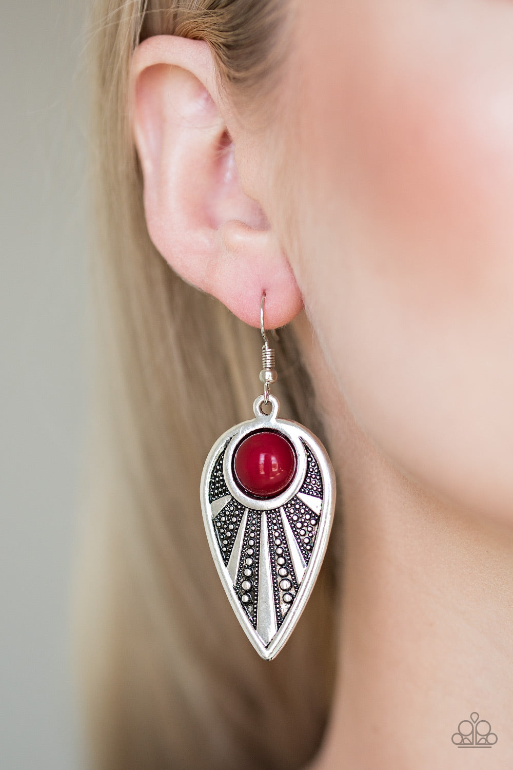 Paparazzi ♥ Take A WALKABOUT - Red ♥  Earrings