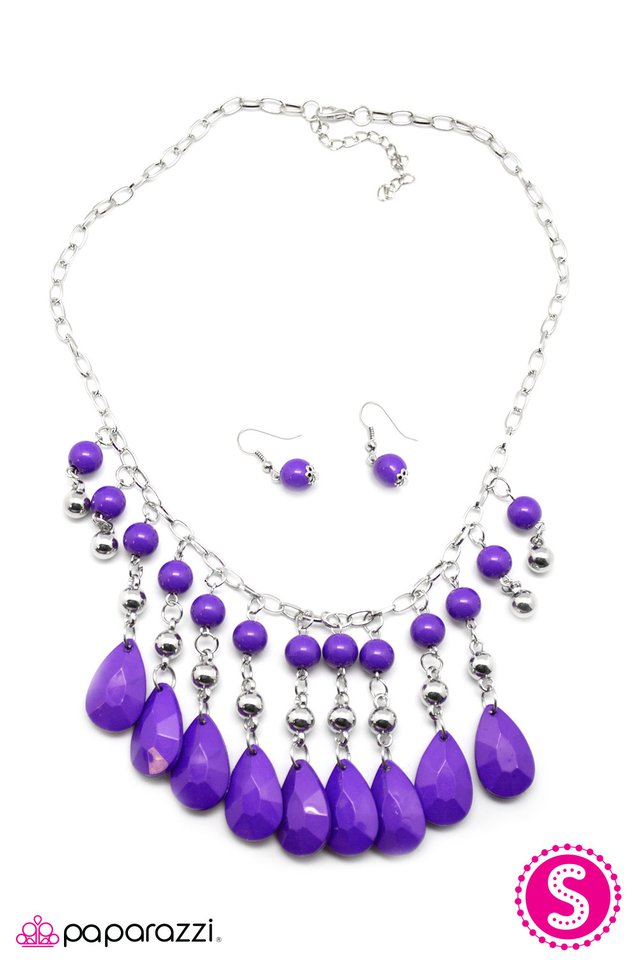 Paparazzi ♥ Purple Precipitation - Purple ♥ Necklace