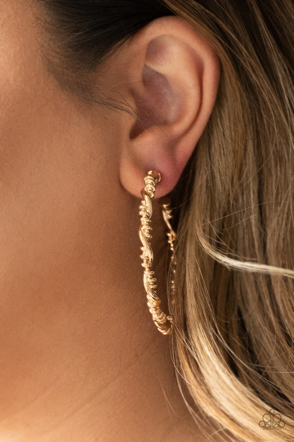 Paparazzi ♥ Street Mod - Gold ♥  Earrings