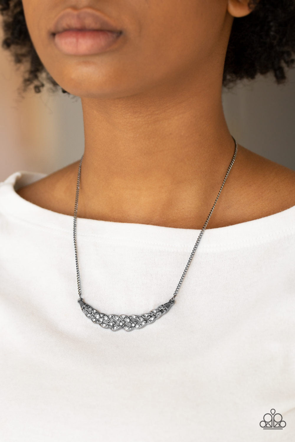 Paparazzi ♥ Whatever Floats Your YACHT - Black ♥  Necklace