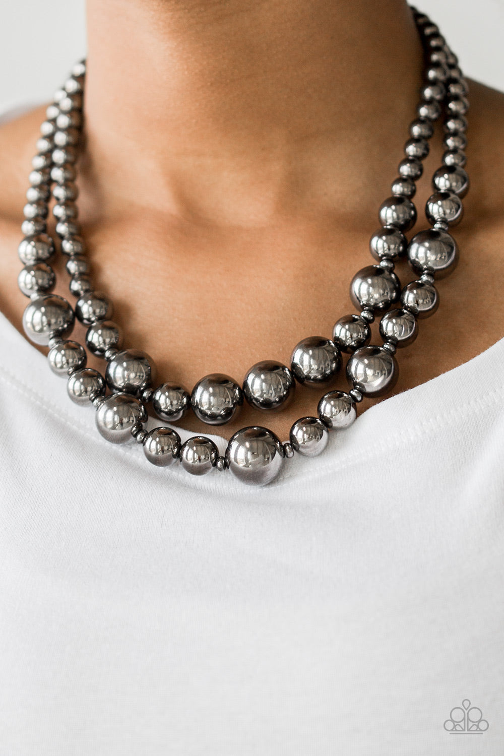 Paparazzi ♥ I Double Dare You - Black ♥  Necklace
