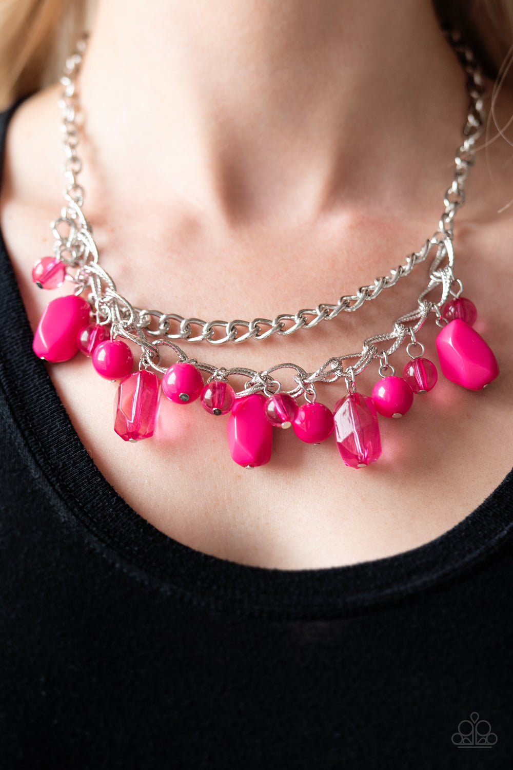 Paparazzi ♥ Brazilian Bay - Pink ♥  Necklace