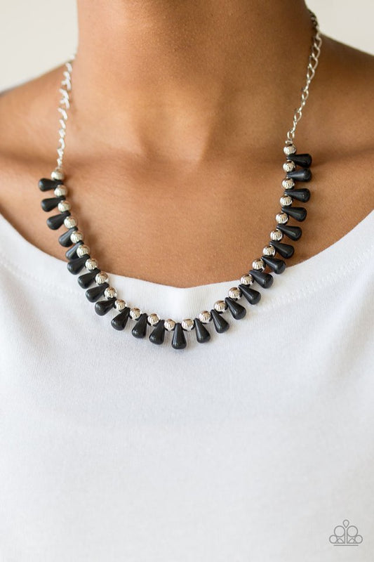 Paparazzi ♥ Extinct Species - Black ♥ Necklace