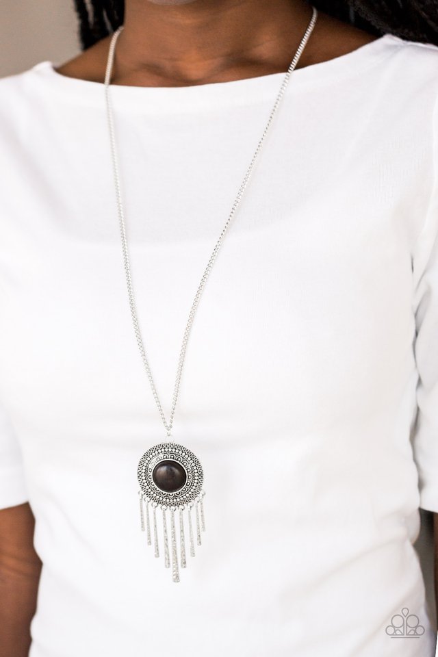 Paparazzi ♥ Bon VOYAGER - Black ♥ Necklace