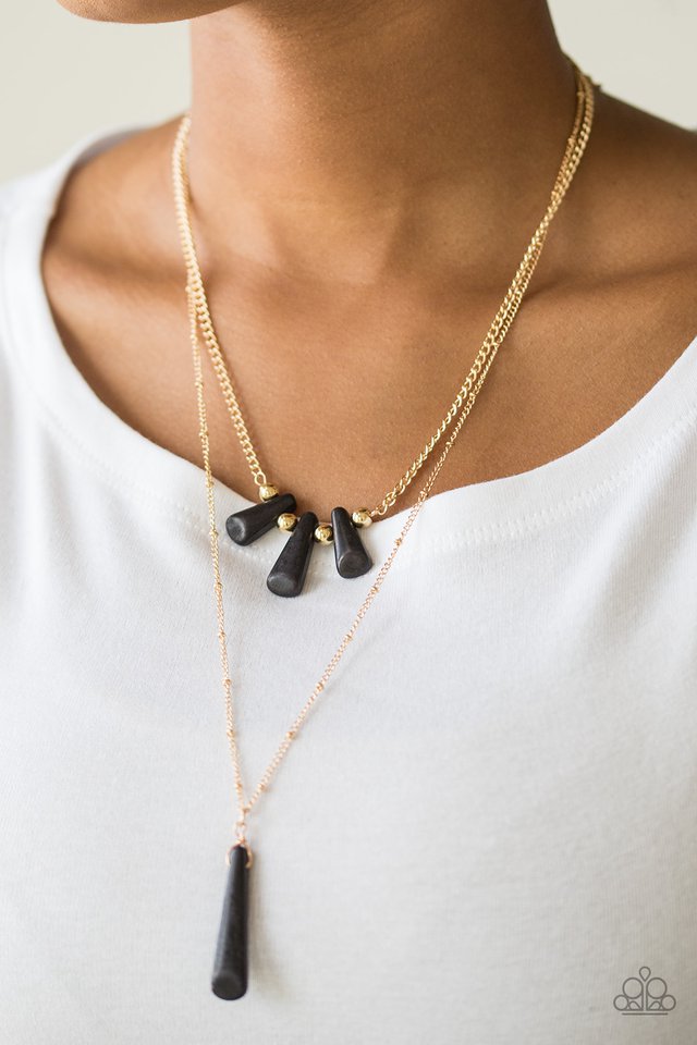 Paparazzi ♥ Basic Groundwork - Black ♥ Necklace