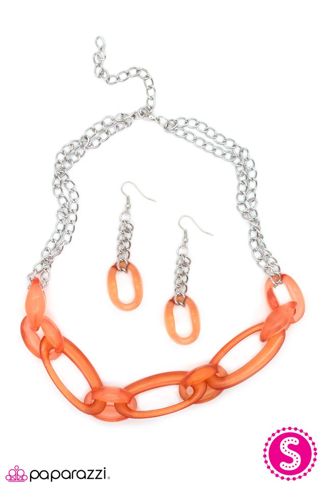 Paparazzi ♥ Play Nice - Orange ♥ Necklace