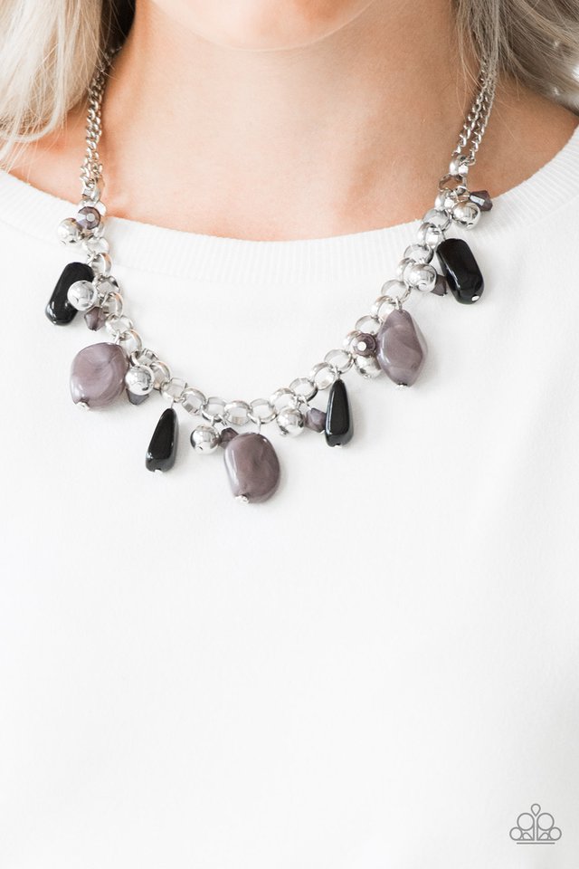 Paparazzi ♥ Grand Canyon Grotto - Black ♥ Necklace