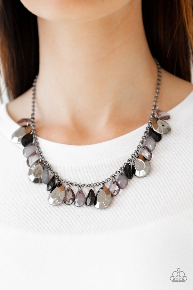 Paparazzi ♥ Hurricane Season - Black ♥ Necklace