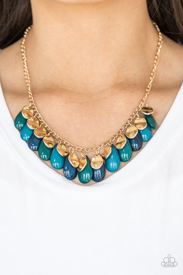 Paparazzi ♥ Tropical Storm - Blue ♥ Necklace