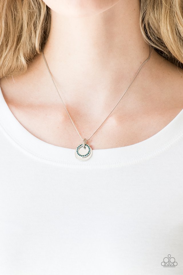 Paparazzi ♥ Front and CENTERED - Blue ♥ Necklace