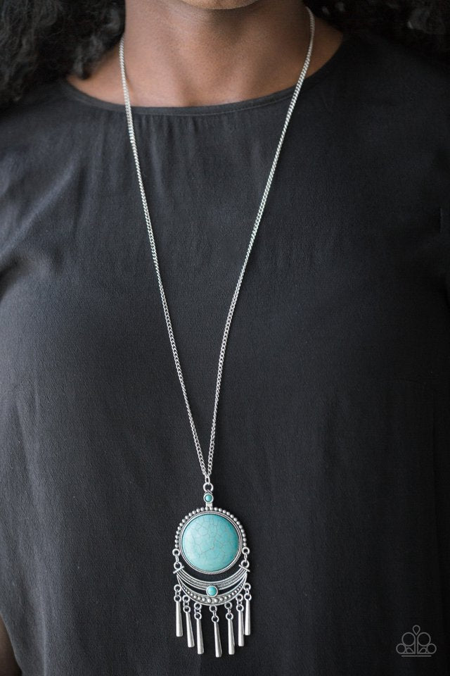 Paparazzi ♥ Rural Rustler - Blue ♥ Necklace