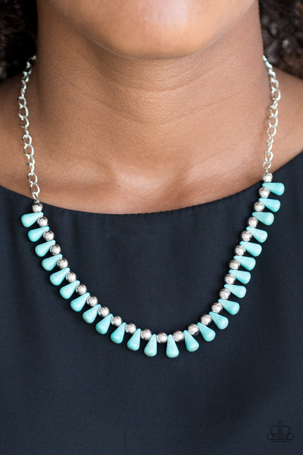 Paparazzi ♥ Extinct Species - Blue ♥  Necklace