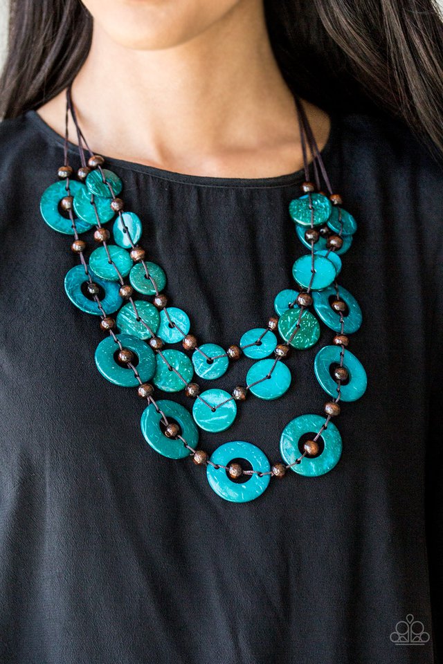 Paparazzi ♥ Catalina Coastin - Blue ♥ Necklace
