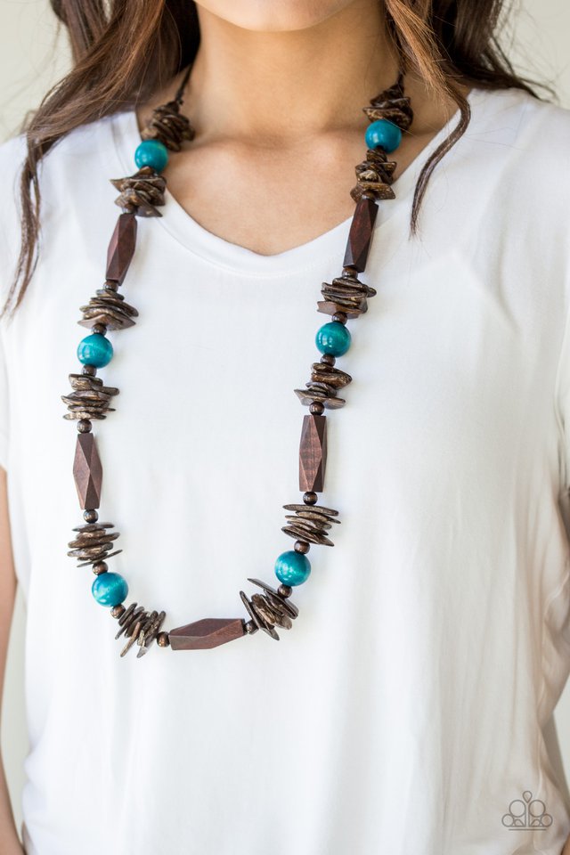 Paparazzi ♥ Cozumel Coast - Blue ♥ Necklace