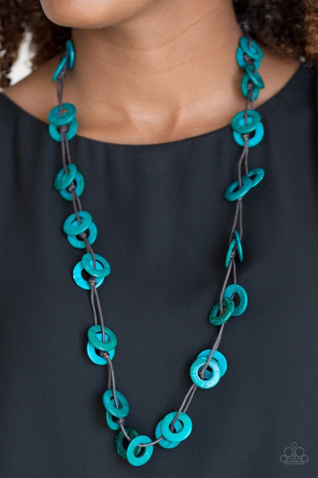 Paparazzi ♥ Waikiki Winds - Blue ♥ Necklace