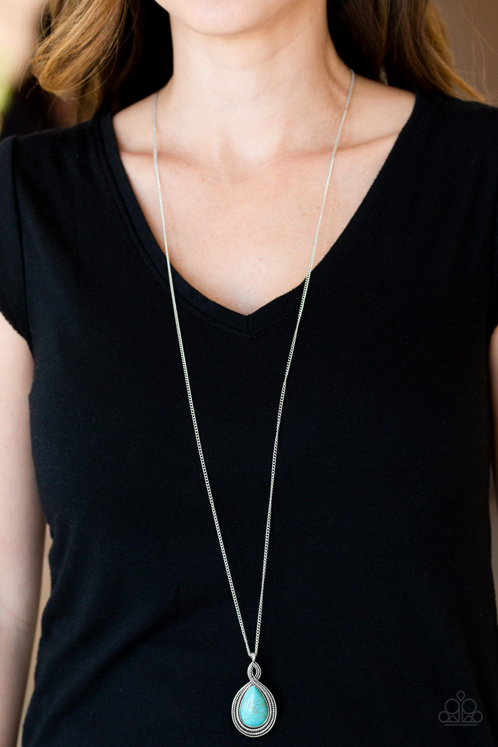 Paparazzi ♥ Rancho Rustler - Blue ♥  Necklace