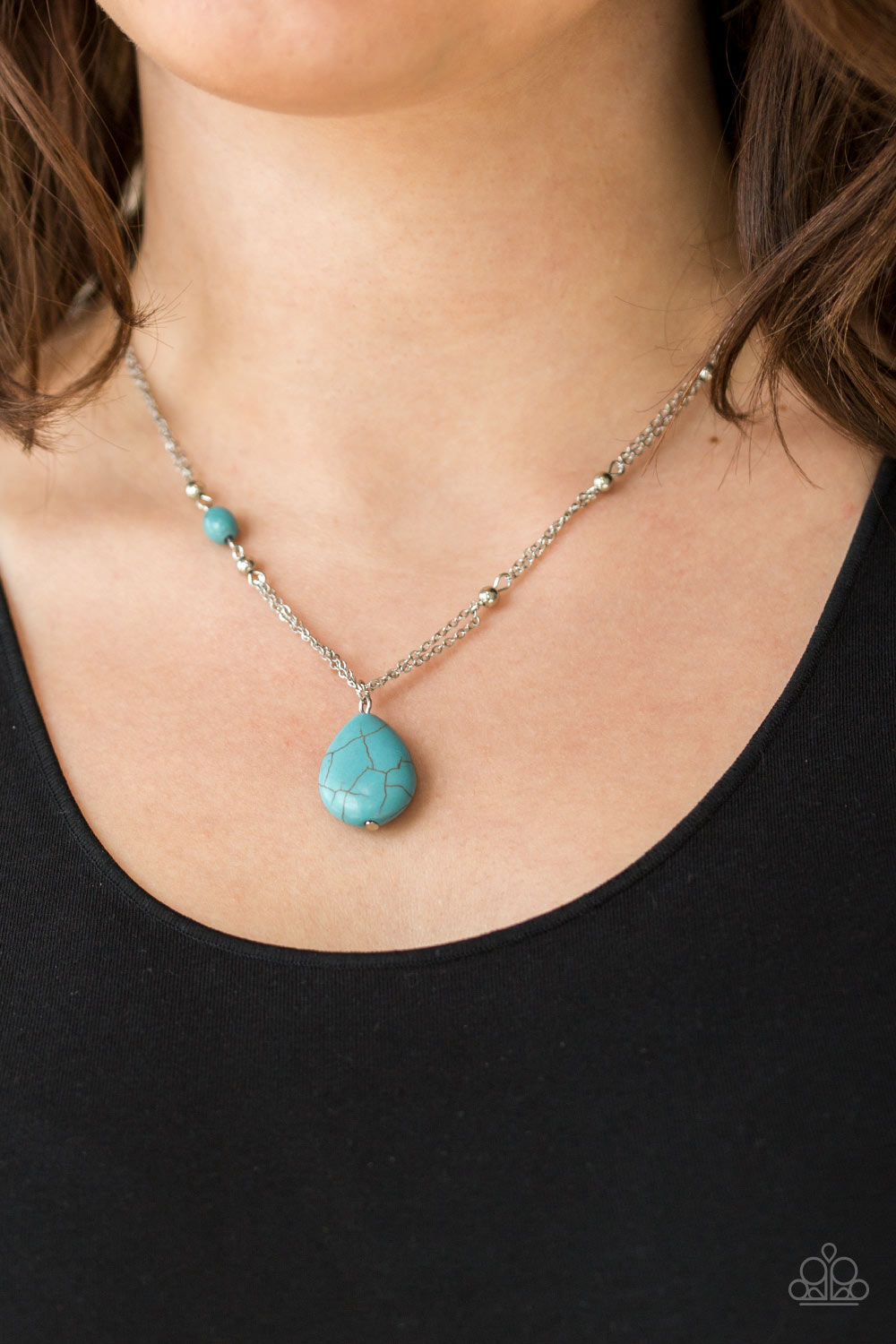 Paparazzi ♥ Peaceful Prairies - Blue ♥  Necklace