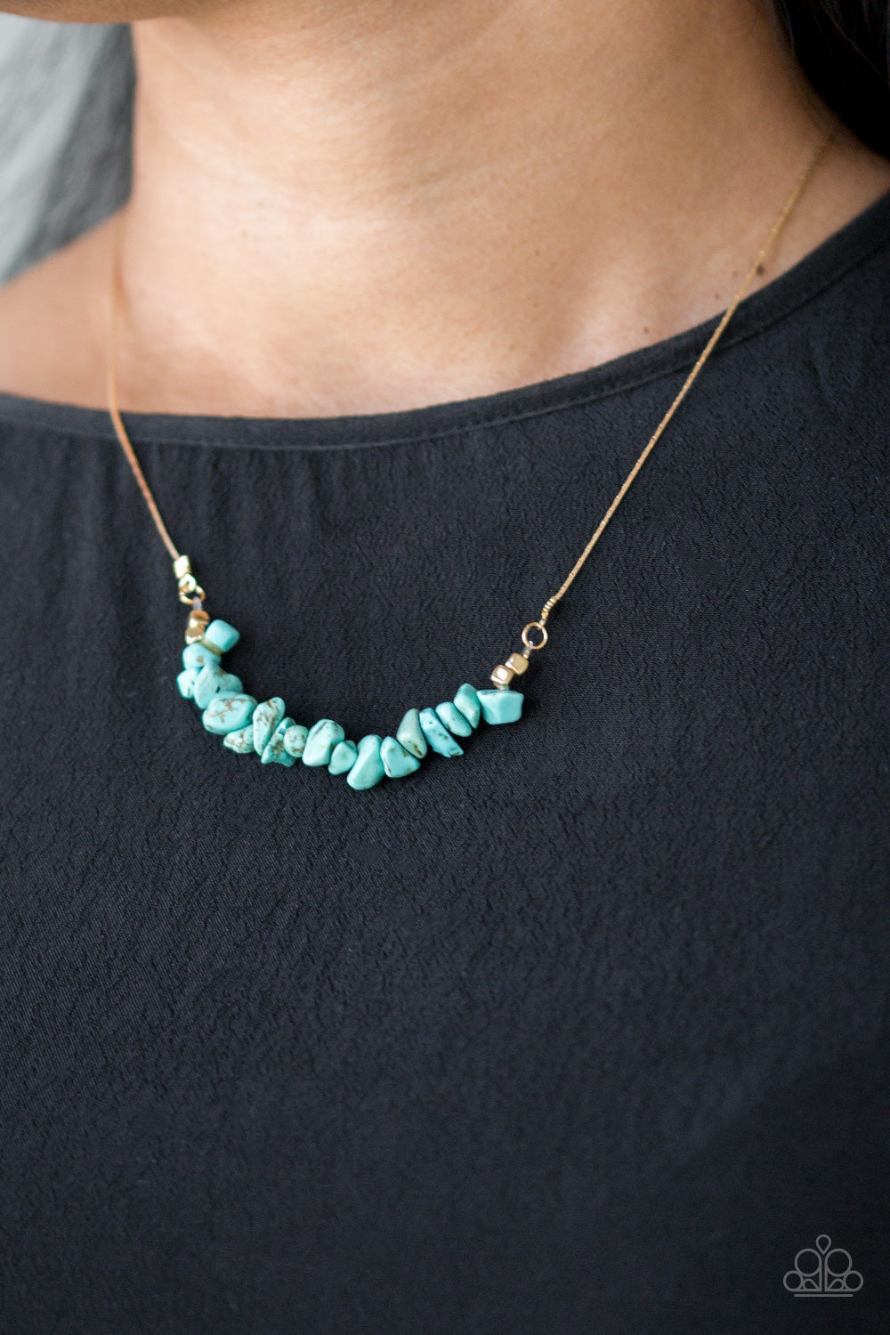 Paparazzi ♥ Back To Nature - Blue ♥  Necklace