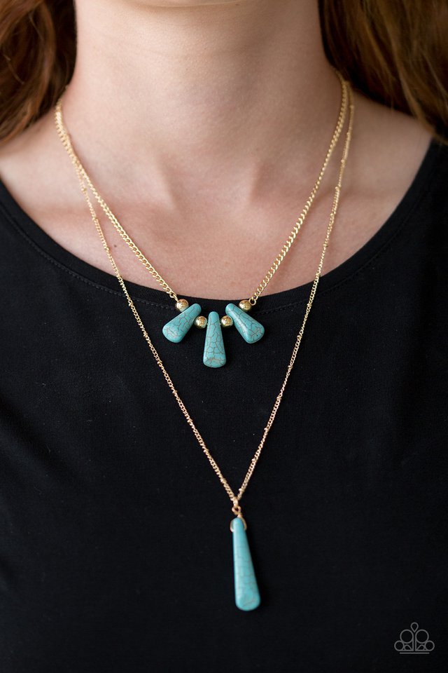Paparazzi ♥ Basic Groundwork - Blue ♥ Necklace