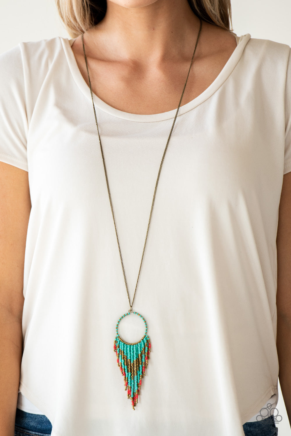 Paparazzi ♥ Badlands Beauty - Blue ♥  Necklace