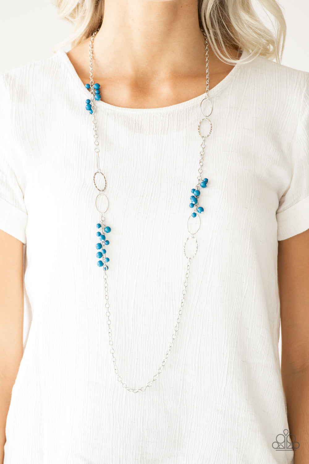 Paparazzi ♥ Flirty Foxtrot - Blue ♥  Necklace