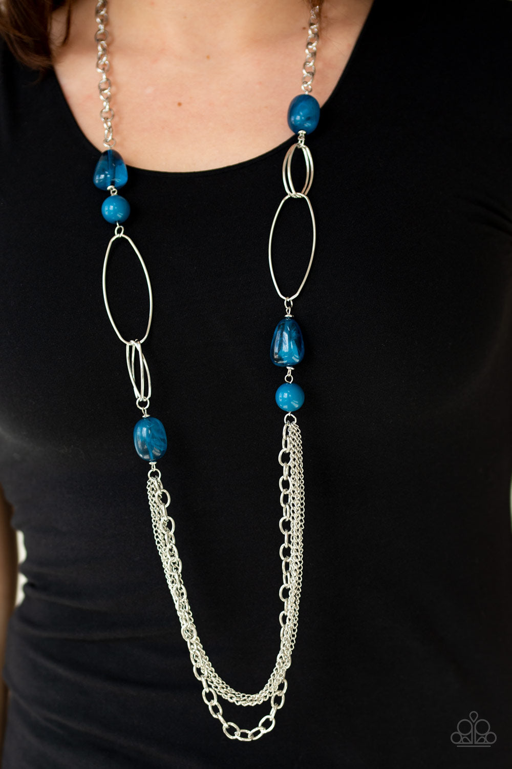 Paparazzi ♥ Pleasant Promenade - Blue ♥  Necklace