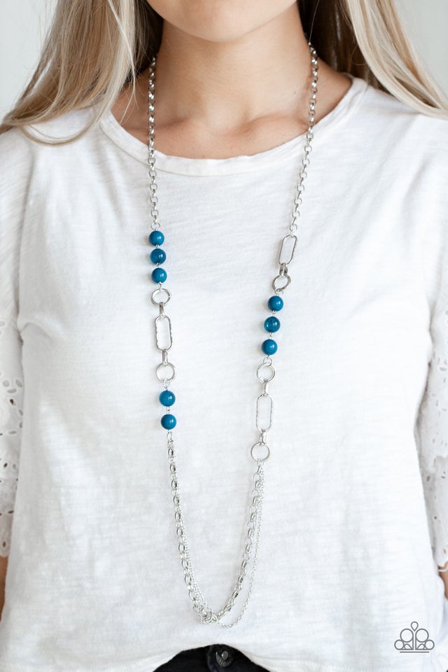 Paparazzi ♥ CACHE Me Out - Blue ♥ Necklace
