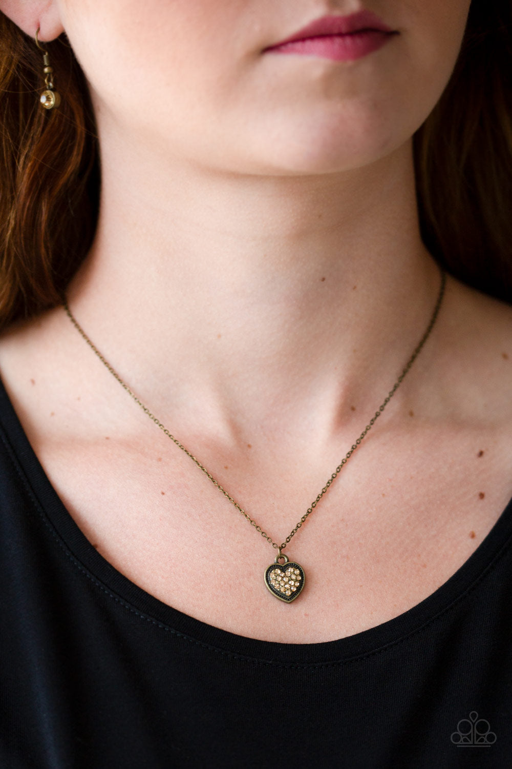 Paparazzi ♥ Fierce Flirt - Brass ♥  Necklace