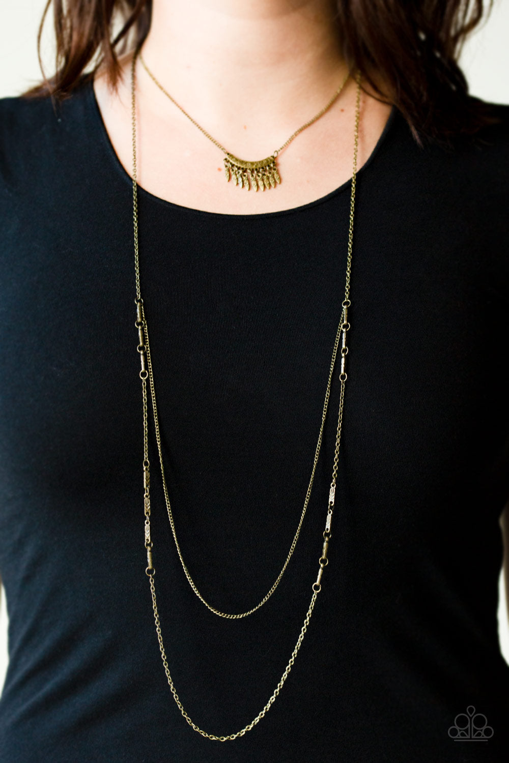 Paparazzi ♥ Homestead Harvest - Brass ♥  Necklace
